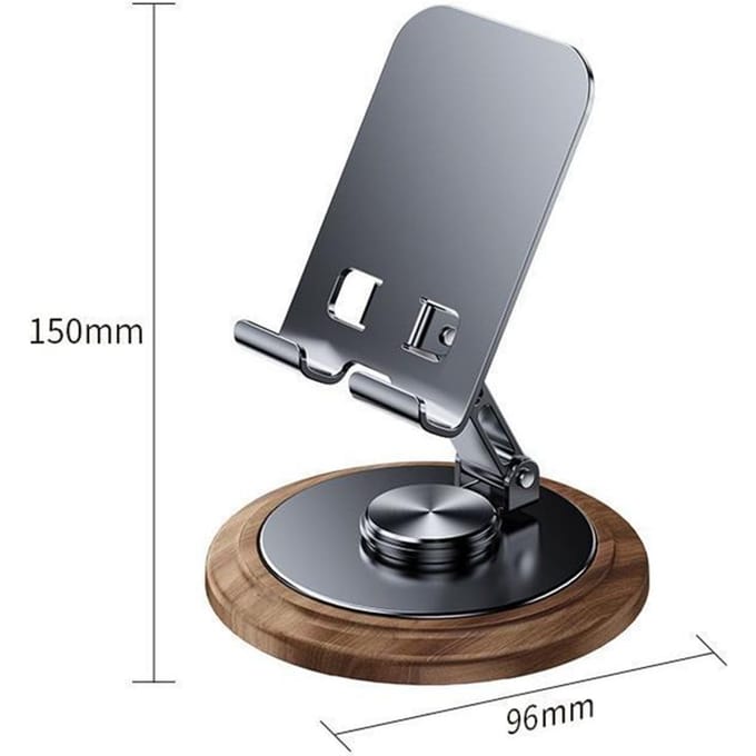 360° Metalen Bureau Mobiele Telefoon Houder Standaard Voor iPhone iPad Xiaomi Verstelbare Desktop Tablet Houder Mobiele Telefoon Stand gray
