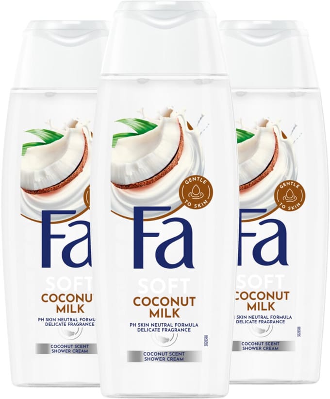 Fa - Douchegel Coconut Milk - 3 x 250 ml - Voordeelverpakking