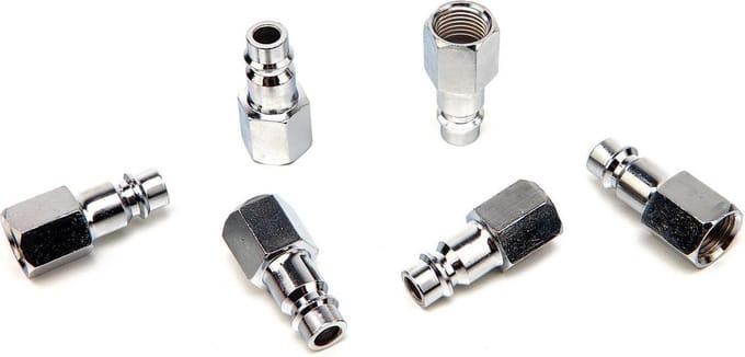 6 x Euro Insteeknippel 1/4″ Inwendig Draad