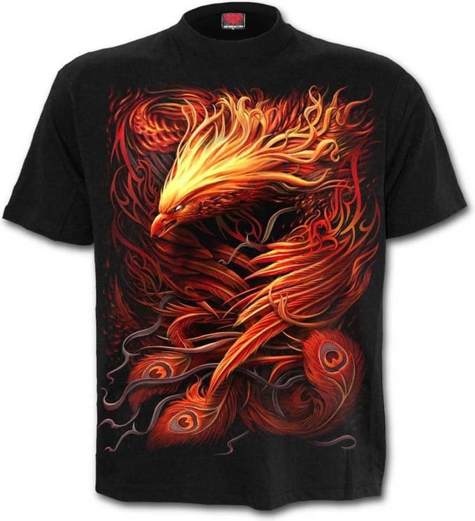 Spiral - PHOENIX ARISEN Heren Tshirt - M - Zwart