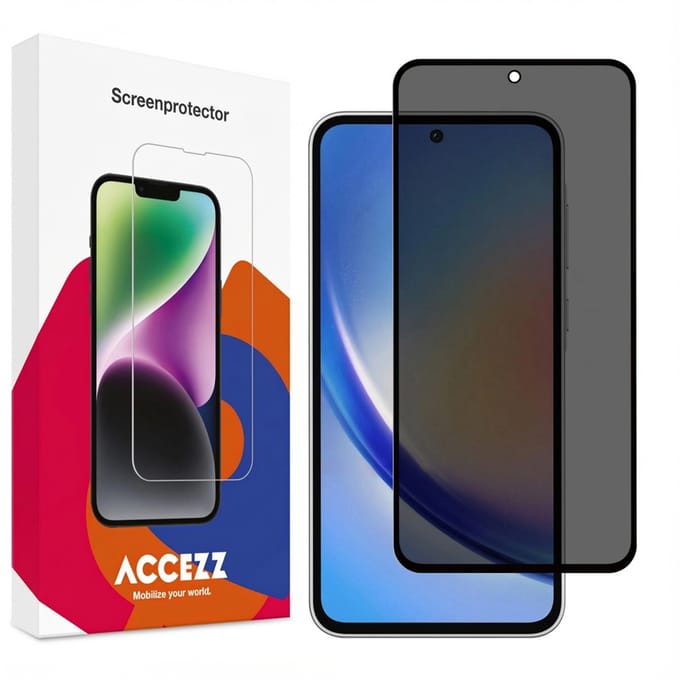 Accezz Screen Protector - Geschikt voor Samsung Galaxy A35 / A55 (5G) - Gehard Glas Privacy Screenprotector