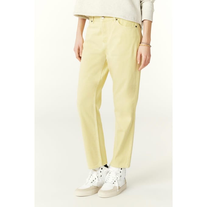 BA&SH Pantalon Feva Jaune Taglia: 34 | Pantaloni Outlet | Donna