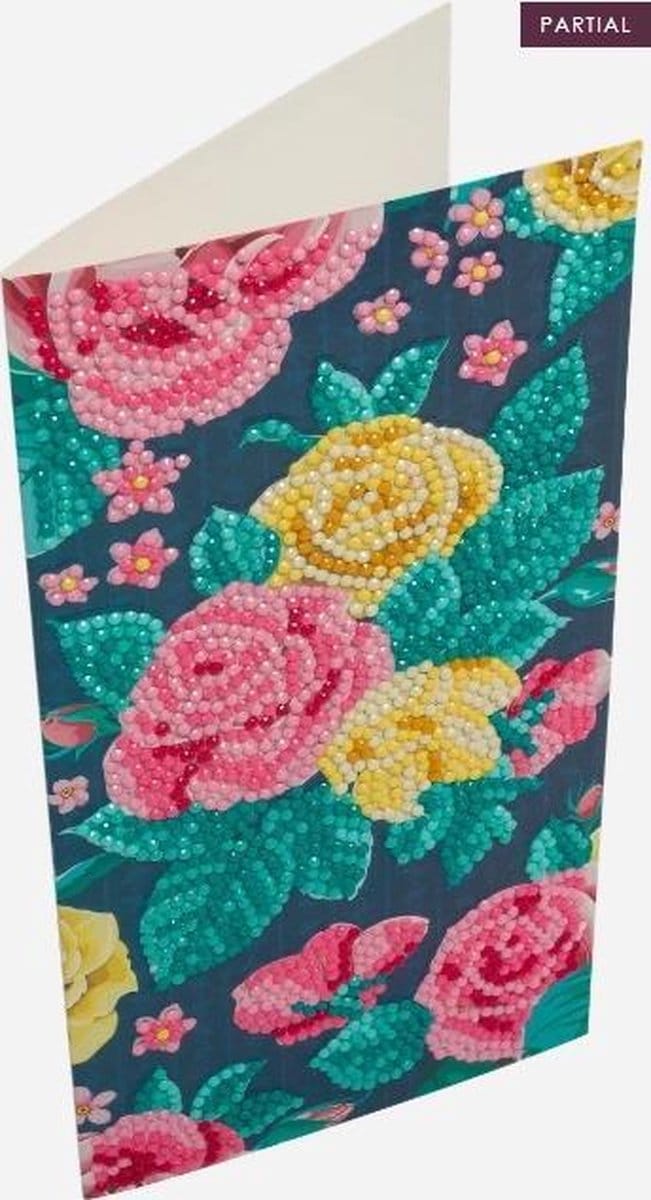 Crystal Card Kit | Diamond painting Pretty Flowers