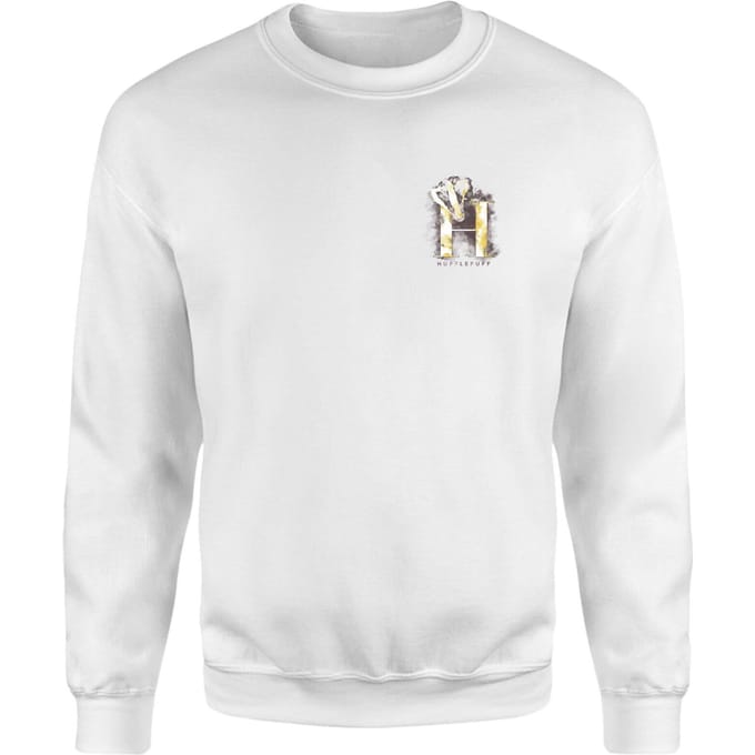 Harry Potter Hufflepuff Sweatshirt - White - XXL