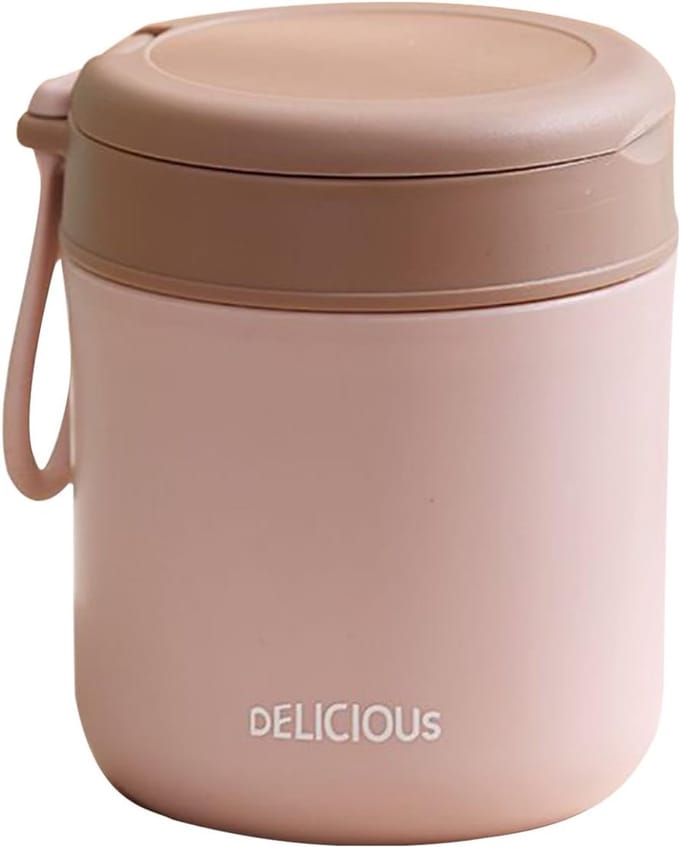 Geïsoleerde Lunchpot - Voedselcontainer Deksel - Warm Houden - Brede Opening - 430 ml Capaciteit