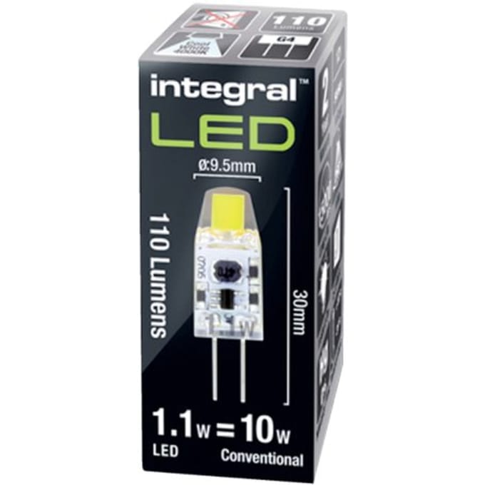 Ledlamp Integral GU4 4000K koel wit 1W 110lumen