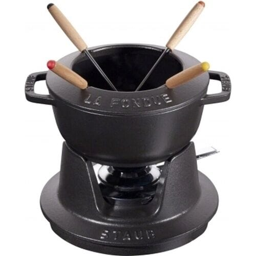 STAUB fondue set - 16 cm, zwart