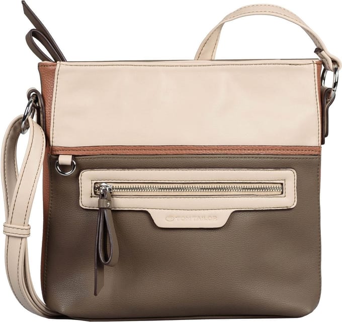 TOM TAILOR Schoudertas Jule Crossbody Bag Mixed Taupe Bruine