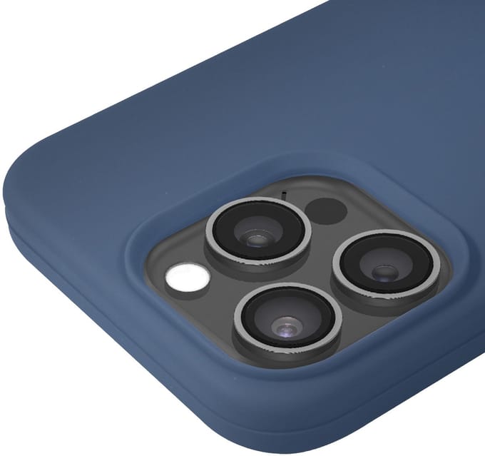Jaym, Hoesje geschikt voor Apple iPhone 15 Pro - Soft Feeling, Blauw
