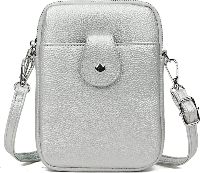 Giuliano Schoudertas metallic Elena - zilver