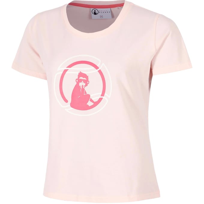 Quiet Please Endlessly Bracket T-shirt Dames-Roze,Veelkleurig
