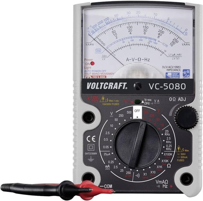 Analoge Multimeter - Spanningstester Stroommeter - Elektrische Metingen - Robuust Meetwerk - CAT III 500V - Multi