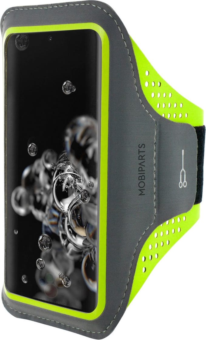 Hardloop Sportarmband geschikt voor Samsung Galaxy S20 Ultra - Groen - Mobiparts