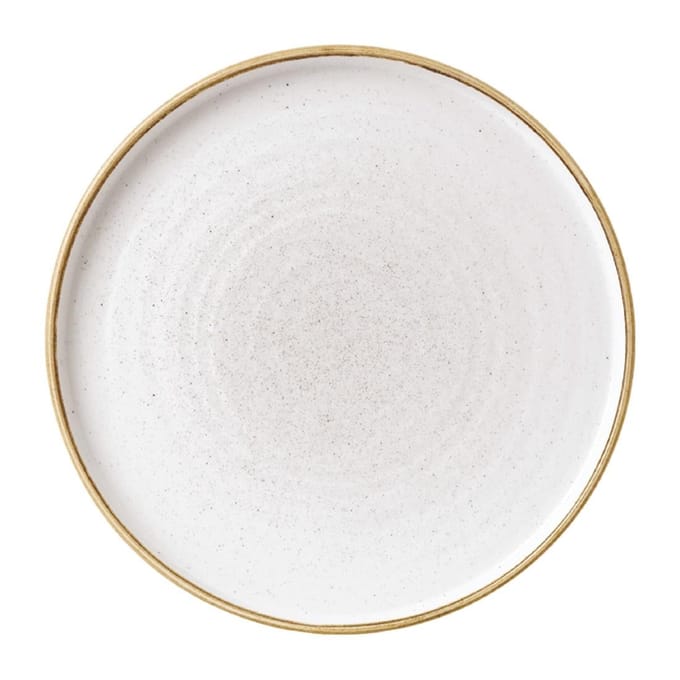 Churchill Stonecast Barley White Bord Met Opstaande Rand 25.9cm (6 stuks)