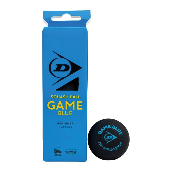 Dunlop- Squash ball- Game Blue 4x3 Ball box- Black/Blue
