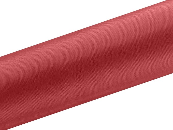PartyDeco - Satijn op rol Rood (9 mtr)