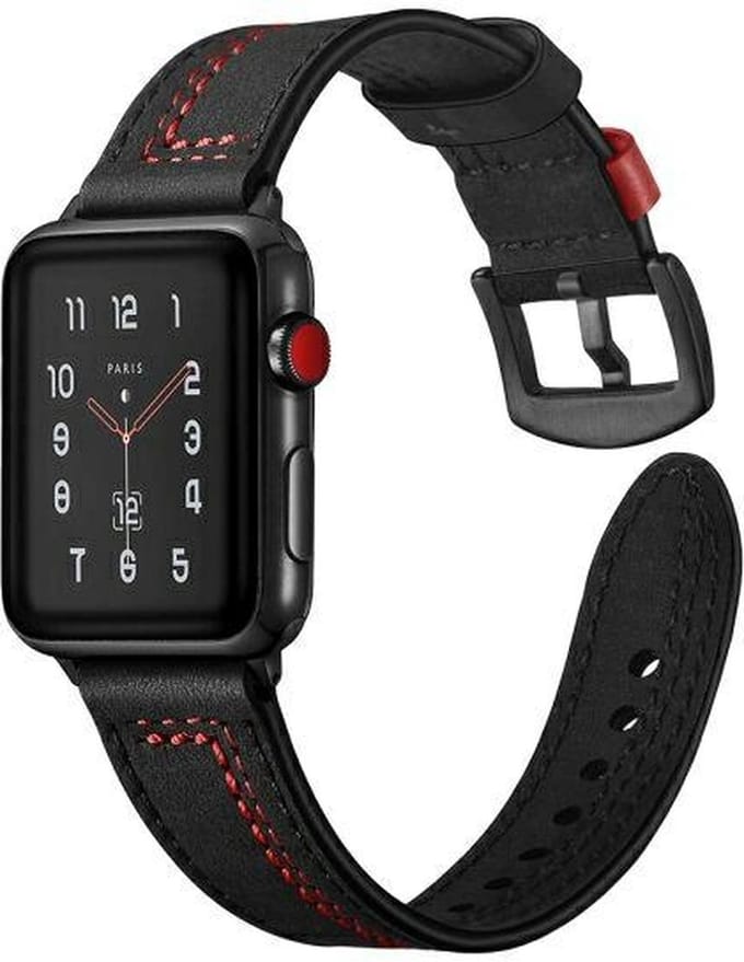 Beline Horlogeband 20mm Casual zwart/zwart