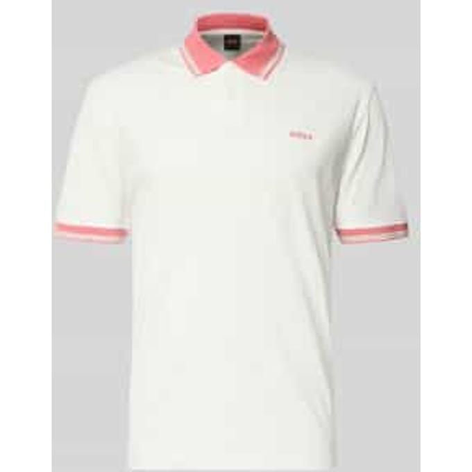 regular fit poloshirt van puur katoen model 'BLOCKS'