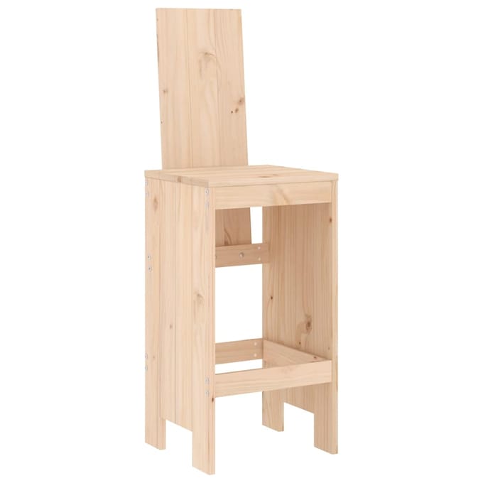 vidaXL - Barkrukken - 2 - st - 40x42x120 - cm - massief - grenenhout