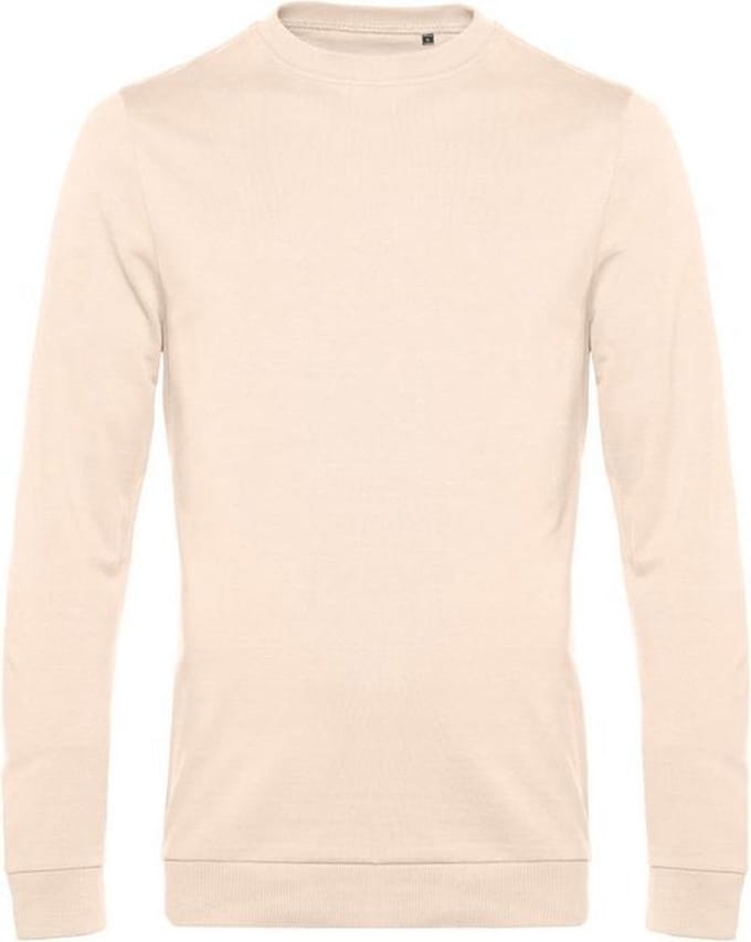 B&C Heren in sweatshirt (Lichtroze)