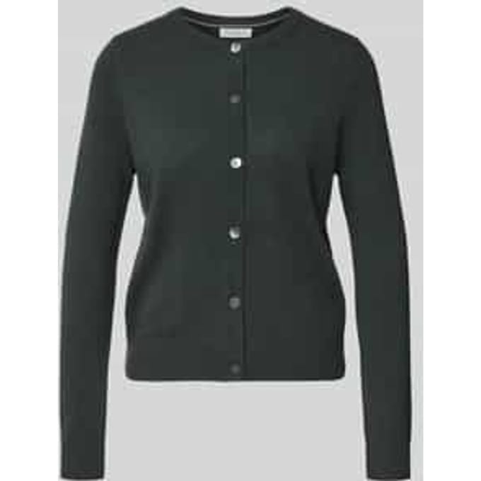 Gebreid jack van kasjmier met ronde hals