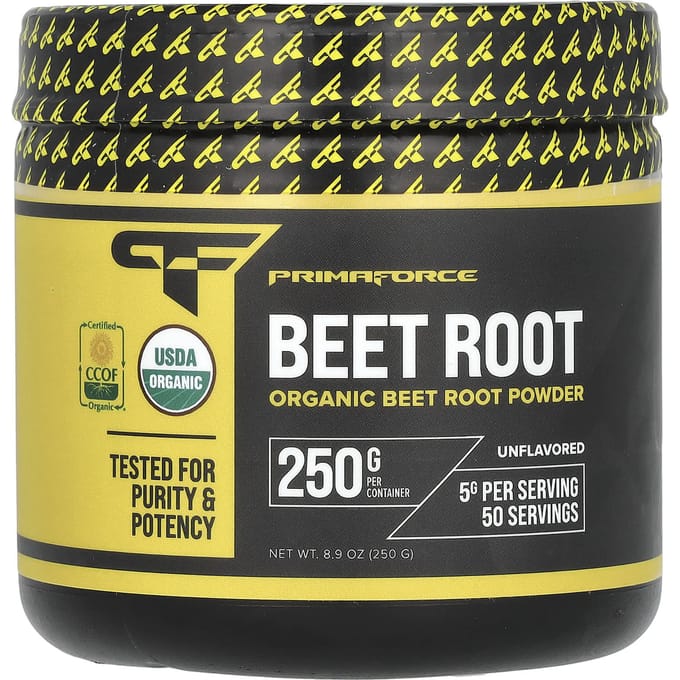 Primaforce, Biologische Bietenwortel, Zonder smaak, 8,9 oz (250 gram)
