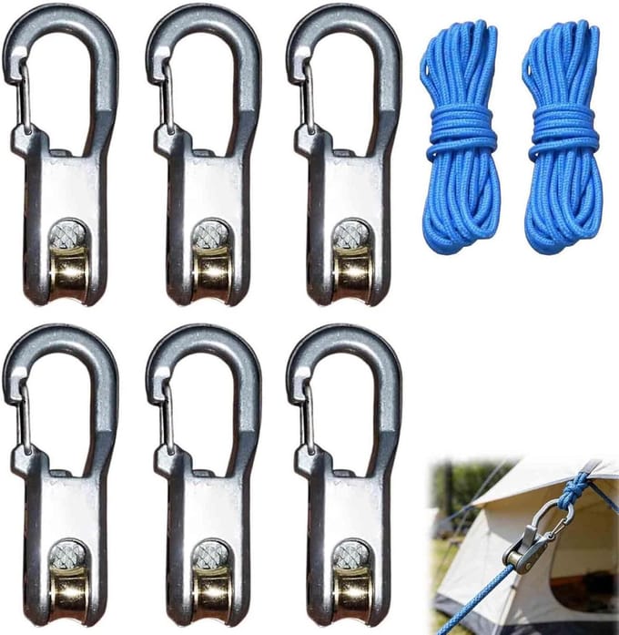 Rope Tensioner Set - Tie Down Tool - Outdoor Bevestigen - Roller Cam Lock - 300 cm - Niet gespecificeerd