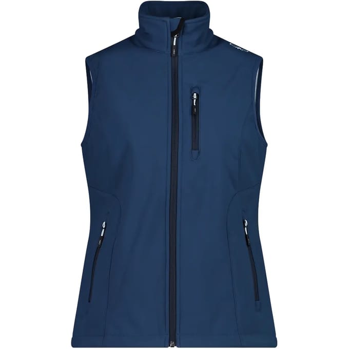 Dames softshell mouwloos jack CMP