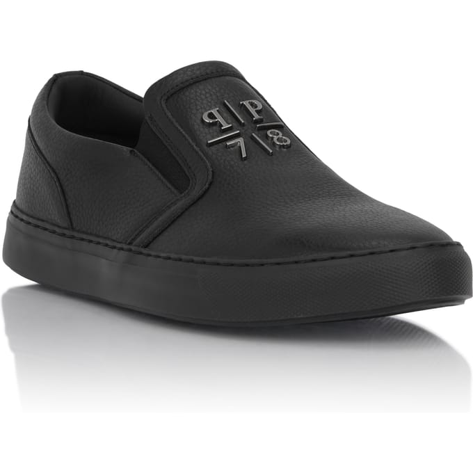 Deer Print Leather Slip On