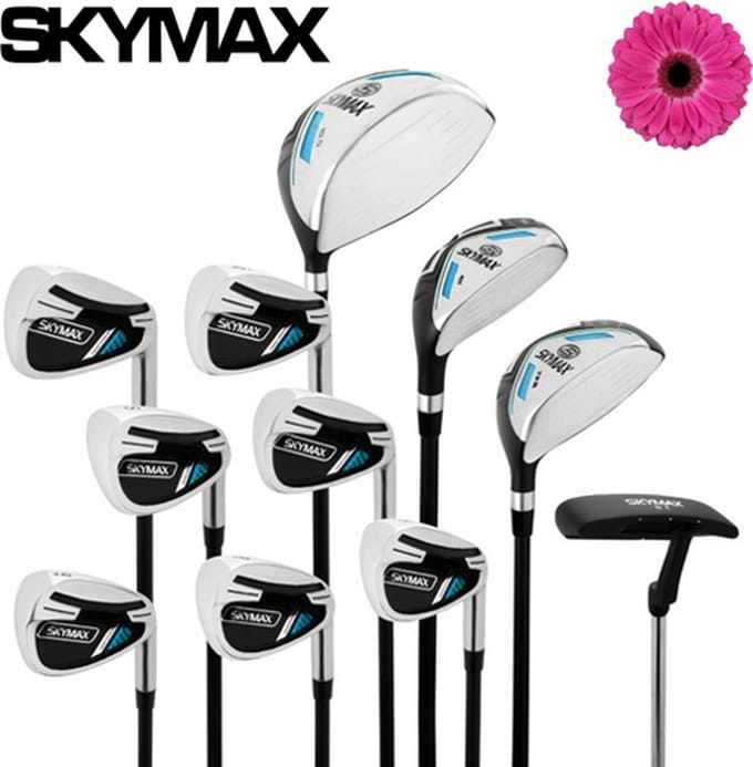 Skymax S1 Complete Golfset Zonder Tas (Dames Rechtshandig Graphite +1 inch)