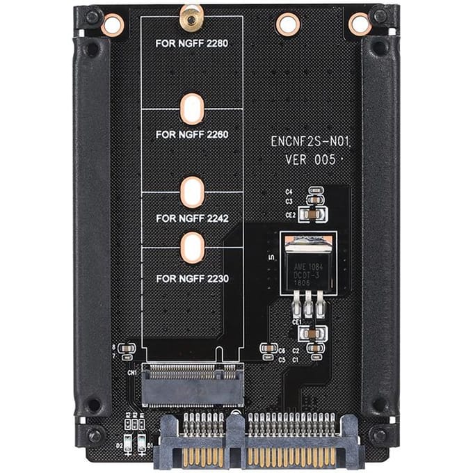 NGFF naar SATA-adapterkaart M.2 KEY BM SSD SATA3.0-converter Ondersteunt model 2230 2242 2260 2280