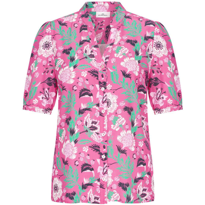 Hv Society - Blouses - Bright Pink - S (36)