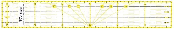 Transparante Meetlat 31 cm voor Naaien, Knutselen en Patchwork