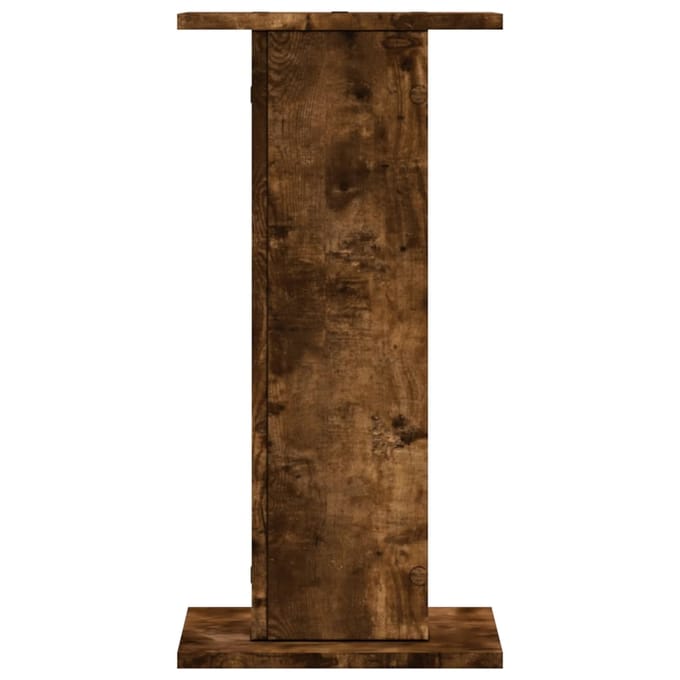 vidaXL - Speakerstandaards - 2 - st - 30x30x60 - cm - bewerkt - hout - gerookt - eiken