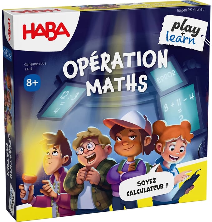 Haba educatief spel Geheime Code 13 + 4 - kleurrijk rekenplezier voor kinderen.