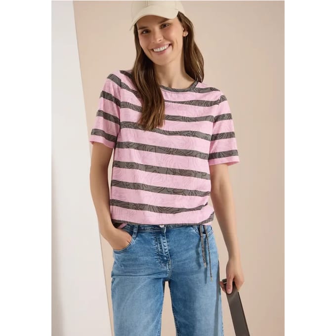 Shirt met burn-out look
