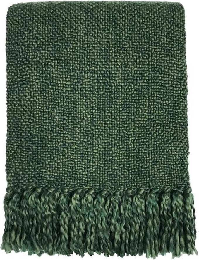 Malagoon - Marble jungle green throw