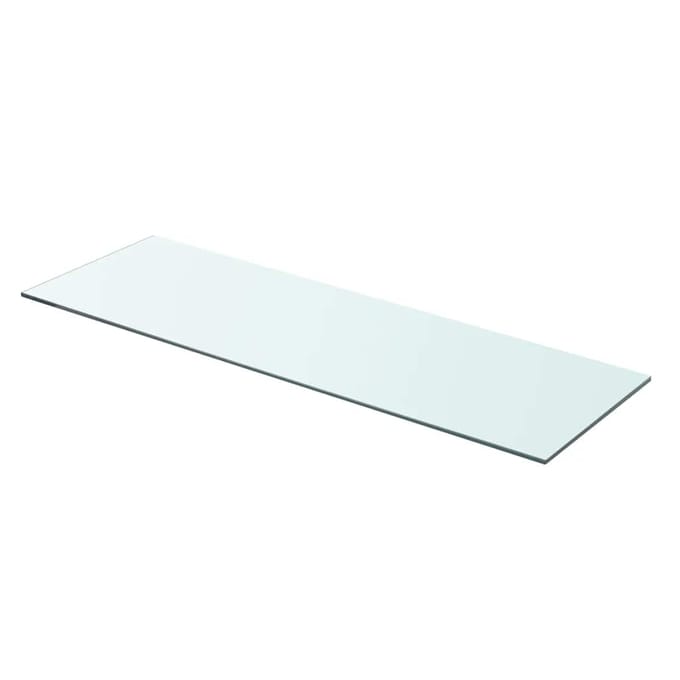 vidaXL - Wandschap - transparant - 80x25 - cm - glas