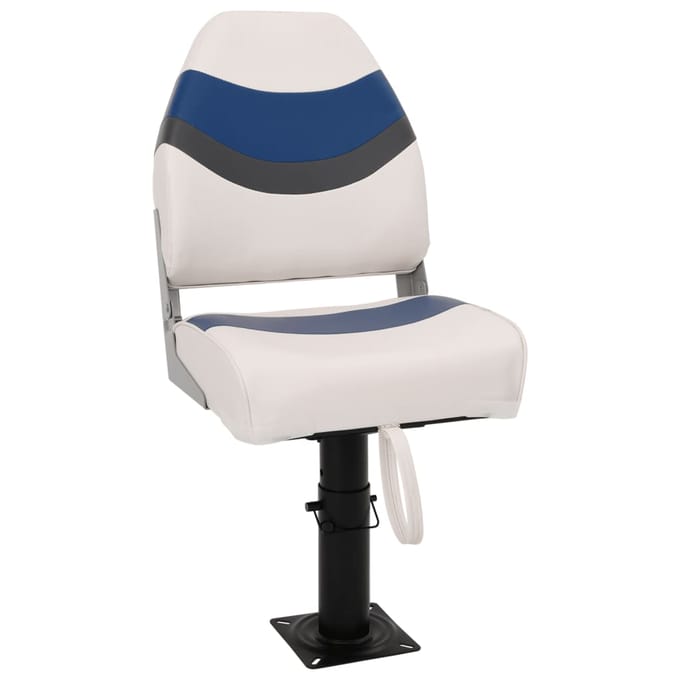 vidaXL - 4-delige - Bootstoelenset - met - hoge - rugleuning - inklapbaar
