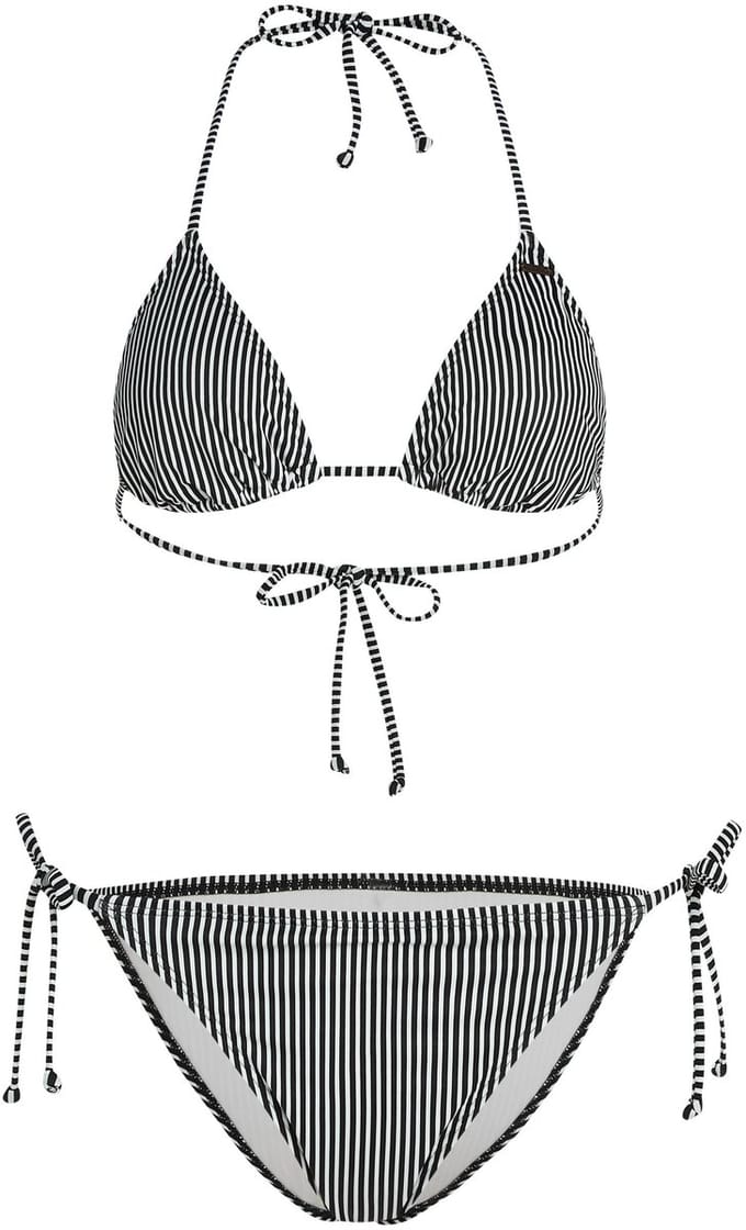 O'Neill Dames Bikini Set Capri Bondey Zwart/Wit Gestreept - Maat 42
