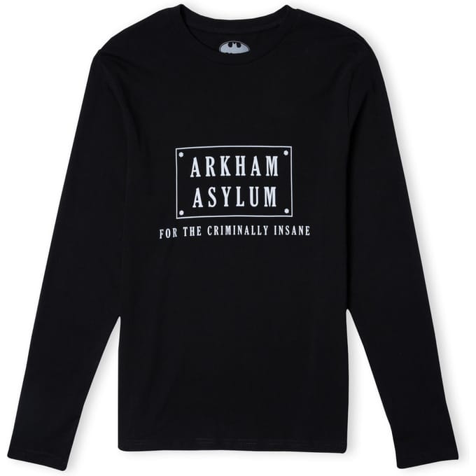 Batman Villains Arkham Asylum Unisex Long Sleeve T-Shirt - Zwart - M
