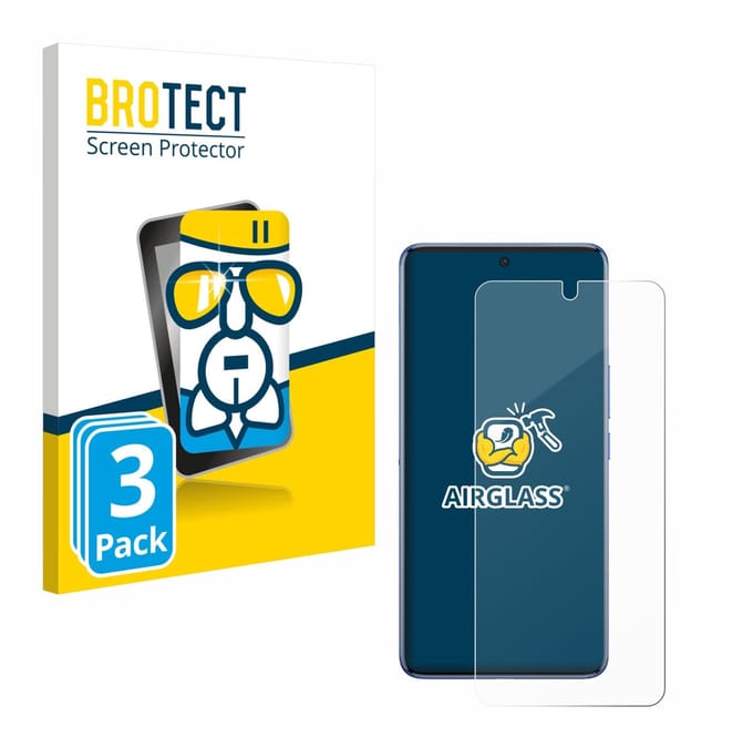 Screenprotector 3 Stuks voor Vivo V60 Beschermglas transparant