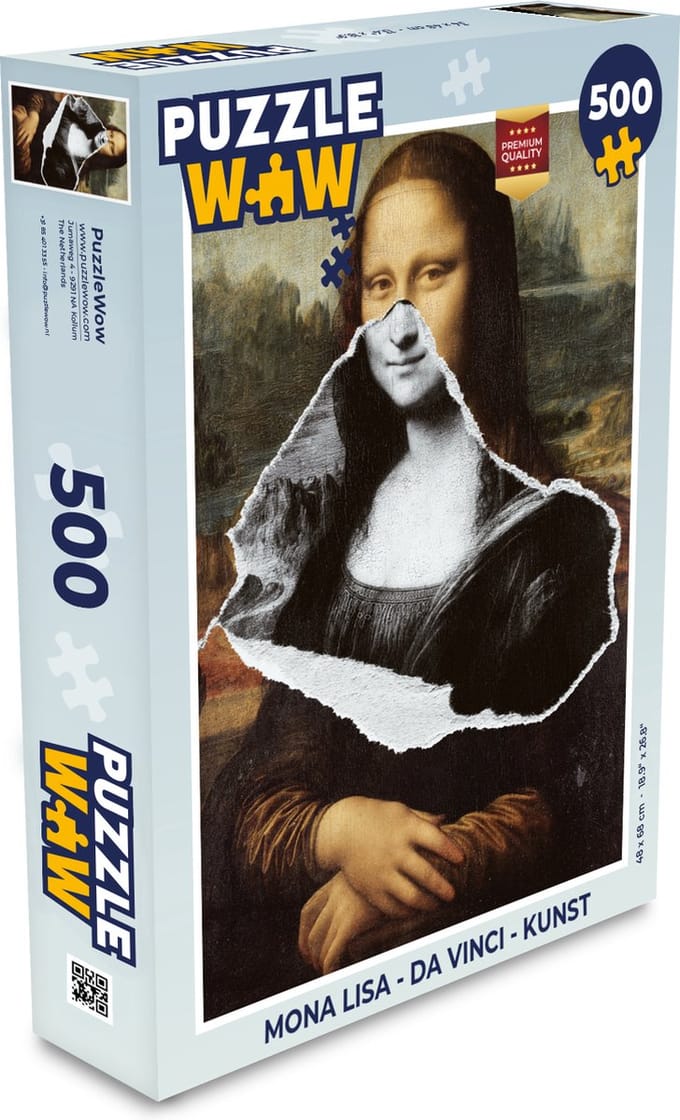 Puzzel Mona Lisa - Da Vinci - Kunst - Legpuzzel - Puzzel 500 stukjes