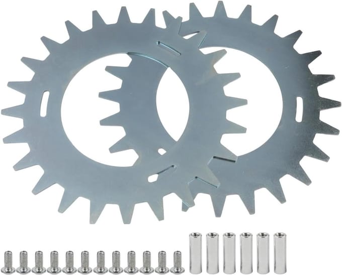 Antislip spikes - Vervangende grip - Verbeterde tractie - Stalen constructie - H-serie - Zwart