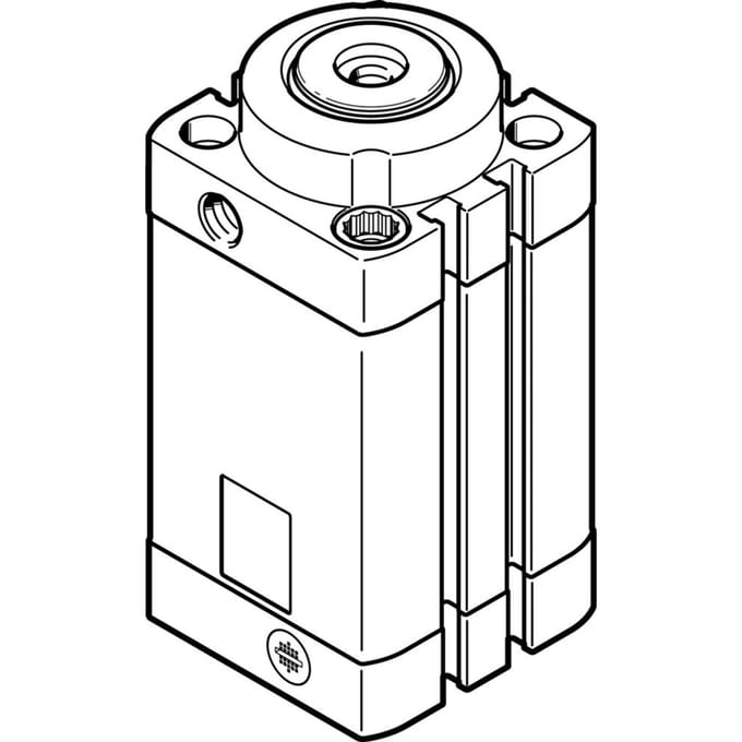 Festo Stoppercilinder 40mm Boring 20mm Slag Dubbelwerkend - 576132 - P2EZY