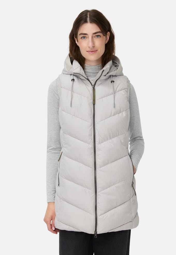 camel active Vest met afneembare capuchon - Maat womenswear-52 - Zilver