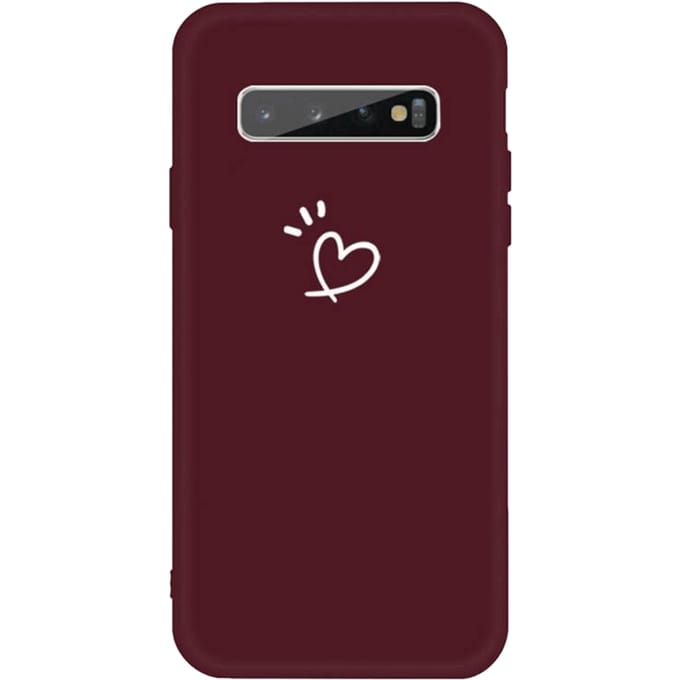 Mocaa Samsung Galaxy S10 Plus Love Heart Case Wijnrood