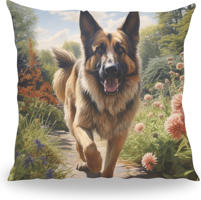 Kussen - Huisdier Portret - Duitse Herder 1 - 30 cm
