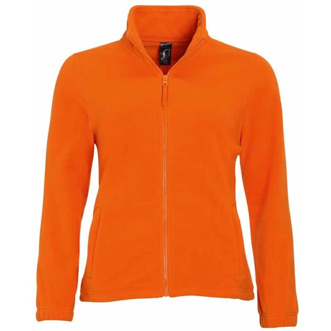 SOLS Dames/dames North Full Zip Fleece Jacket (Oranje)