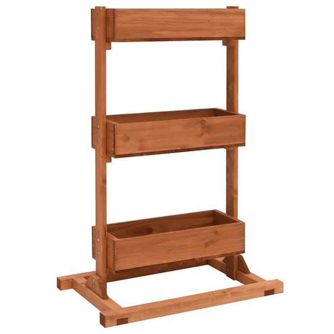 vidaXL - Plantenbak - 52x30x78 - cm - vurenhout